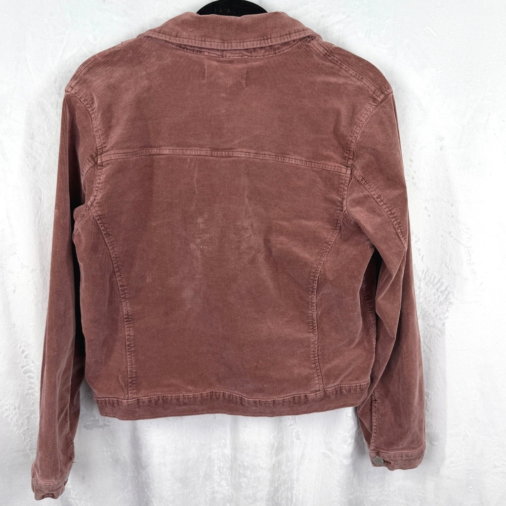 Dear John Dusty‎ Rose Corduroy Jacket Stretch Fitted Indie Western Chic Size L - Picture 4 of 9